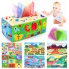 URMYWO Baby Toys 6-12 Months, Baby Tissue Box Toy, Montessori Toys for Babies, Toys for 1 Year Old Boy Girl, Soft Crinkle Sensory Toys for Infant Toddlers, Stocking Stuffers, Baby Boy Girl Gifts