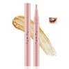 GEUUFEA Liquid Glitter Eyeshadow Pen with Brush, Sparkling & Shimmer Eye Shadow, Eyeshadow & Eyeliner & Lipstick Pencil for Quick Finish Eye Makeup