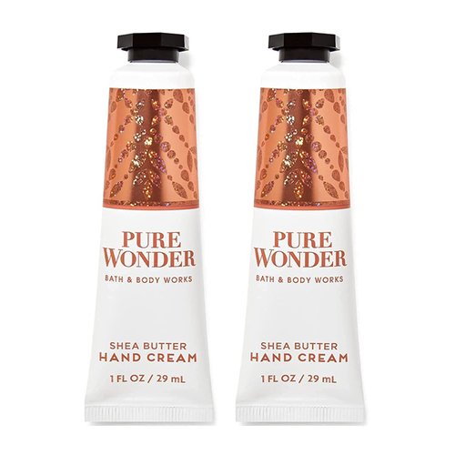 Bath & Body Works Shea Butter Hand Cream Travel Size1.0 Fluid Ounce, 2-Pack (Pure Wonder)