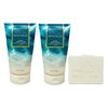 Bath & Body Works Water Lily Springs 2 Piece Body Scrub Value Pack with a Natural Oats Bar Soap - Full Size