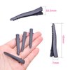 100pcs 45mm Black Alligator Hair Clips Metal Duckbill Hairpins Professional Non-slip Single Prong Curl Clips Teeth Bows Hairclips Hairdressing Salon Styling Hair Grip DIY Accessories for Women Girls
