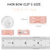 CÉLLOT 60 Pcs Baby Hair Clips Bows for Girls Mini Baby Bows Snap Clip Grosgrain Ribbon 1.2" Tiny Hair Bows Clips for Baby Girls Toddlers Infant Fine Hair (30Colors in Pairs)