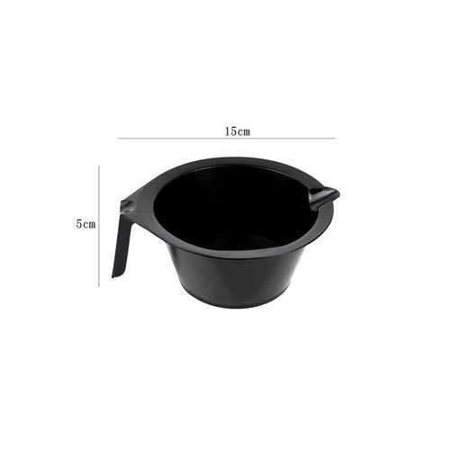 lasenersm 2 Pieces Hair Color Bowl Hair Dye Bowl Hair Color Mixing Bowl Plastic Color Mixing Tint Bowl Applicator Bowl Hair Dyeing Coloring Tools for Home Salon(Black)