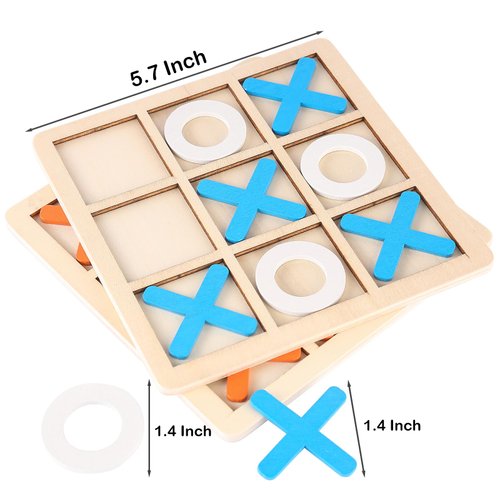zeyce Tic Tac Toe Board Game,Tic Tac Toe Family Game, Classic Board Game, Classical Family Board Game,Children's Tic Tac Toe Game, Plastic tic tac Toe Game