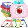 Eaever Educational Learning Toys - 520 Sight Words Talking Flash Cards, Autism Sensory Toys, Pocket Speech for Toddlers, Toddler Toys for 1 2 3 4 5 6 Year-Old Kids, Girls, Birthday/Easter Gift, Pink