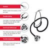 Ever Ready First Aid 143200 Dual Head Stethoscope, Black