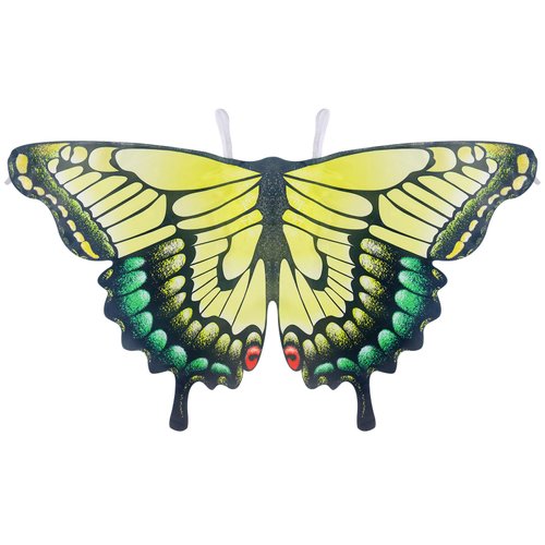 Creatoy Fairy Butterfly Wings Toddler, Kids Fairy Butterfly Costume for Girls 3-7, Shiny Swallowtail Play Wings Dress Up Cape Halloween Easter Favors Birthday Gifts
