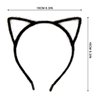 IJF 3PCS Furry Headband Black Hair Hoops for Cosplay Costume Accessories - Feline Ears Hairband for Women