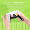GeekShare Cute Thumb Grip Caps for Playstation 5 Controller, Thumbsticks Cover Set Compatible with Switch Pro Controller and PS4 PS5 Controller, 4Pcs - Heart & Flower