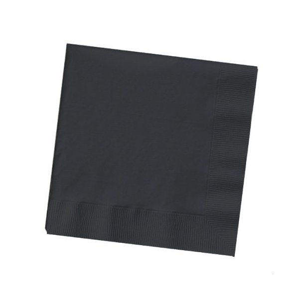 Creative Expressions Cocktail/Beverage Napkins, Black Velvet (57134B) by Creative Converting (2 Pack)
