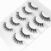 Veleasha Lashes Wispy False Eyelashes 100% Handmade Eyelashes Natural Look Fake Lashes Lightweight Lashes with Soft Clear Band 5 Pairs Pack (G2)