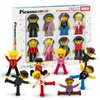 PicassoTiles Magnetic Figures 8 Piece Character Action Figure Toddler Toy Set Magnet Expansion Variety Pack Play People Add-ons STEM Learning Kit Pretend Playset for Construction Building Block PTA03