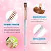 heemeei Kolinsky Acrylic Nail Brush Size 12- Nail Brushes for Acrylic Application - Acrylic Powder Brush for Nail Art - Nail Acrylic Brush for Professional Manicure DIY Home Salon (12#)…
