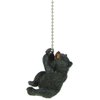 Seven-first Rustic Black Bear Climbing Ceiling Fan Pull Chain Extender - Lodge Decor