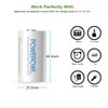 POWEROWL Rechargeable C Batteries Nickle Metal Hydride 5000mah Low Self Discharge NiMH C-Cell Battery (4 Pack)