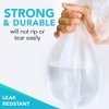 Bathroom Trash Bags - 100 Clear 2.6 Gallon Small Garbage Bags by Upper Midland Products