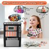 Heuceou ATM Piggy Bank for Kids, Upgraded Power-Off Memory Function for Real Money Safe with Debit Card,Coin Recognition,Bill Feeder,Balance Calculator, Kids ATM Machine for Boys Girls