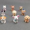 SAFIGLE 54 Pcs Artificial Dog Simulation Puppy Figure Dog Party Miniature Garden Dogs Puppy Toys for Kids Children Party Favors Small Dog Figurines Dog Party Favors Pomeranian Resin Child