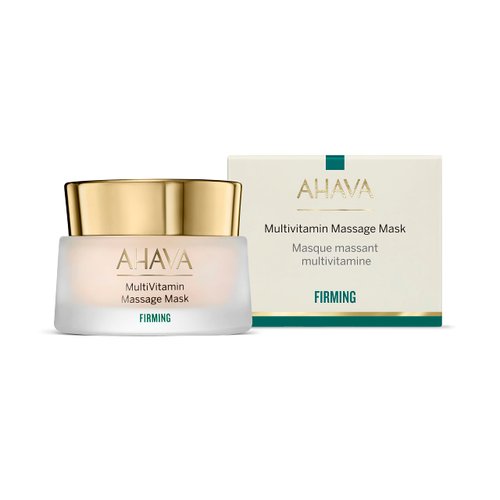 AHAVA Firming MultiVitamin Massage Mask - Enhances Firmness, Luminosity & Radiance, Enriched with Antiaging Vitamin C, Pro B5, B3, D & Exclusive Osmoter, Blend of Dead Sea Minerals, 1.7 Fl.Oz