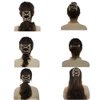 LOVEF Thick Hair clip combs hair accessories for girls bun hair - Bun Maker- Best hair accessories for Women -Easy Updo- Doesn't slide out of your hair - Holds long, short -Waterproof (pear hair