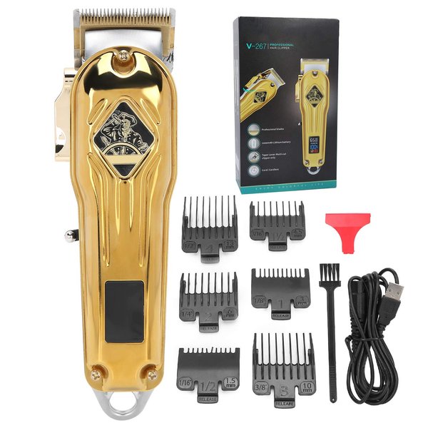 Led Display Electric Hair Clipper, Hair Trimmer Hair Cutter Hair Beard Trimmers Combs, Hair Shaving Styling Tool For Beard & Mustache Trimmers For Barber Shop And Home