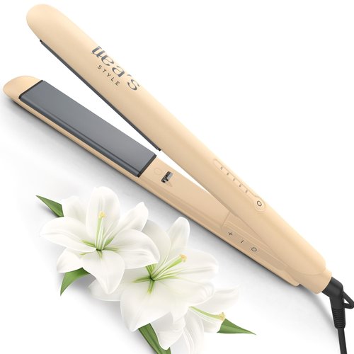 Ilea’s Style 1" Ceramic Flat Iron Hair Straightener. Create Beautifully Straight Styles with a Smooth Glide Operation Without Breakage. Lock in Moisture While safeguarding Your Strands. Enjoy!