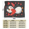 Penguin Blanket Penguin Fleece Throw Blanket Super Soft Warm Cozy Fuzzy Plush Penguin Blanket Gifts for Girls Boys Kids Room Decor 40"X50"