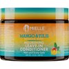 Mielle Organics Mango & Tulsi Nourishing Leave-In Conditioner for Wavy & Curly Hair, Moisturizes, Detangles, and Strengthens, Vegan and Cruelty-Free, 12 Ounce