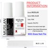 MUSILAN Nail Glue,Nail Glue for Press On Nails,Brush on Nail Glue Professional Nail Tip Glue,Super Strong Nail Gel Glue for Acrylic Nails False Nails Tips Adhesive with Glue Brush Press On Nail Tip