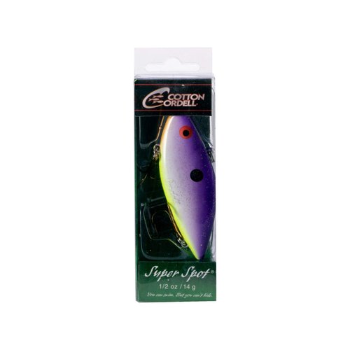 Cotton Cordell Super Spot Lipless Crankbait Fishing Lure, Easier to Work in Shallow Weeds, Freshwater Fishing Accessories, 3 ", 1/2 oz, Royal Shad