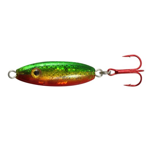 Northland Fishing Tackle Buck-Shot Ice Fishing Rattle Spoon, Golden Perch, 1/4 Oz, 1/Cd