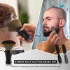NICEMOVIC 3 IN 1 Barber Neck Duster Brush Set, Professional Barber Accessories Cleaning Supplies, Duster Nylon Brush Hair Cutting Styling Brush Tool (Black)