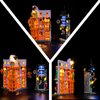 Mililier LED Light Kit for Lego 76422 Diagon Alley: Weasleys' Wizard Wheezes Set, Compatible with Lego 76422 Building Blocks Model(Not Include Blocks Set)