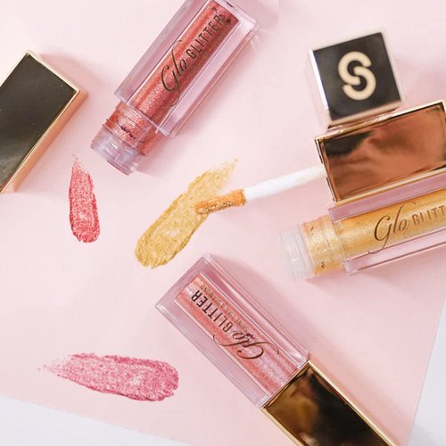Sistar Glo Glitter Eyeshadow Ultra Glitter Rich Shine Stunning Application Day or Night Hydrating Finish (Rose Gold)