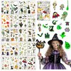 200 PCS Halloween Temporary Tattoos,Glow Halloween Tattoos for Kids, Waterproof Kids Temporary Tattoos, Fun Halloween Party Favors Game Supplies, Trick or Treat Gifts for Kids Boys and Girls