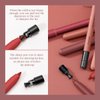 KISSIO Lip Liner,Creamy Lip Liner Pencil,Long Lasting Lip Liner with Sharpener,Matte Finish,Smooth and Soft,Non-Dry,Easy to Use,Cruelty free,0.02 oz,03 Whisper