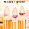 Mrettick 3 Colors Crystal Flower Jelly Lipstick Set,Magic Temperature Color Changing Lip Gloss PH Lipstick Color Changing Jelly Lipstick Waterproof Moisturizer Lip Balm (#1+#2+#3)
