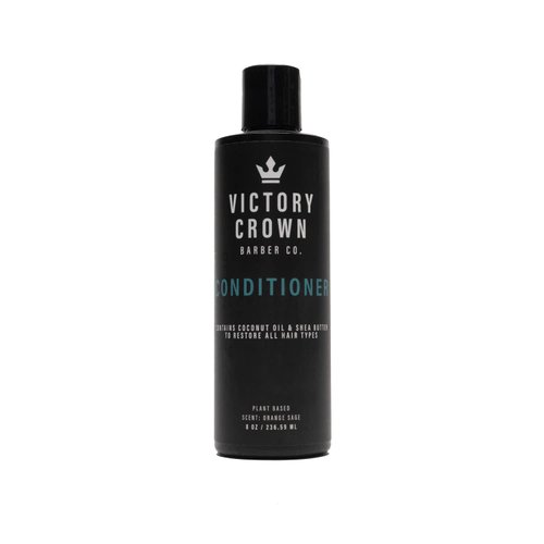 Victory Crown Hydrating Hair Conditioner - 8 oz - All Natural - Restores Moisture and Health for all Hair Types - Barber-Owned and Made in the USA