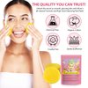 flasture Kojic Acid Turmeric Cleansing Pads - Turmeric Cleansing Pads, Exfoliating, Glow Up Acne Scars, Unclog Pores, Enriched Vitamin C,Gentle & Non-Irritating for Face Body - 40 Count