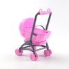 Toddmomy 2Pcs Miniature Stroller Toy Dollhouse Miniature Baby Carriage Plastic Dollhouse Furniture Nursery Doll House Accessories