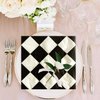 40Pcs Black and White Checkered Napkins Race Car Birthday Party Supplies Disposable Checkered Flag Napkins Checkered Napkins Race Car Napkins for Nascar Racing Themed Party Decorations Favors