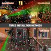 Treela 2 Pcs Christmas Projector Lights Xmas LED Projector RGB Motion Christmas Garden Projection Lights Waterproof Christmas Spotlight Outdoor for Xmas Party Decor (Red, Green,Starry)