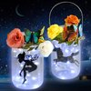 STICKY LIL FINGERS Fairy Jar Night Light Kit - Make Your Own Lanterns Set - Fairy Lantern Craft Kit for Girls - Fairy Night Light - Fairy Jar Kit - Gift Craft Fairy - Fairy Potions Craft Kit