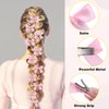 40 Pcs Mini Bow Hair Clips Satin Mini Bow Clips Small Bowknot Barrettes Hair Ribbon Alligator Clips Hair Bows for Girls Baby Women(Pink)