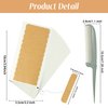 Anrosa Double Sided Tape for Hair Extensions Replacement Tape Adhesive Hair Extension Tapes， Hair Extension Tapes for Hair Extensions Wigs Supplies 72 Tabs (4cm x 0.8 cm) with Rat Tail Parting Combs