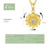 spinning sunflower necklace idget jewelry fidget necklace for women fidget necklace anxiety necklace - S925 Sterling Silver Necklace 50cm Telescping Adjustable Necklaces For Teen Girls Aesthetic