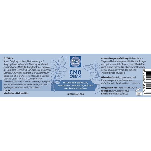 Kala Health Muscle & Joint Cream - MSM Cream - MSM Ointment with Cetyl Myristoleate - Natural Topical Muscle & Joint Cream - for Exercises or Age-Related Muscle Pain