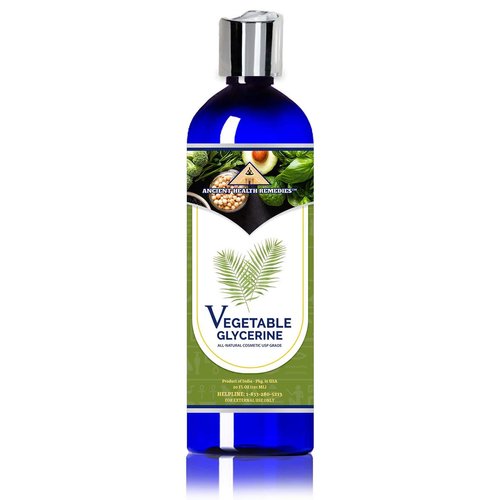 ANCIENT HEALTH REMEDIES Unrefined Cold Pressed PURE Vegetable Glycerin Gel, Bulk Wholesale Beauty, Hair and Skin Moisturizing DIY Oil For Body Butter Skin Products & Hand Softening (INDIA) (20 OZ)