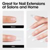Gellen Poly Gel Clear Nail Extension Gel, 60g 048 Clear Builder Nail Gel Long Lasting Trendy Nail Art Design Nail Strengthener Nails Enhancement Gel for Salon Manicure Beginner Easy DIY at Home