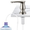 GAGALIFE Kitchen Sink Soap Dispenser Brushed Nickel, Under Sink Soap Dispenser with 40" Silicone Extension Tube Kit,Say Goodbye to Frequent Refills